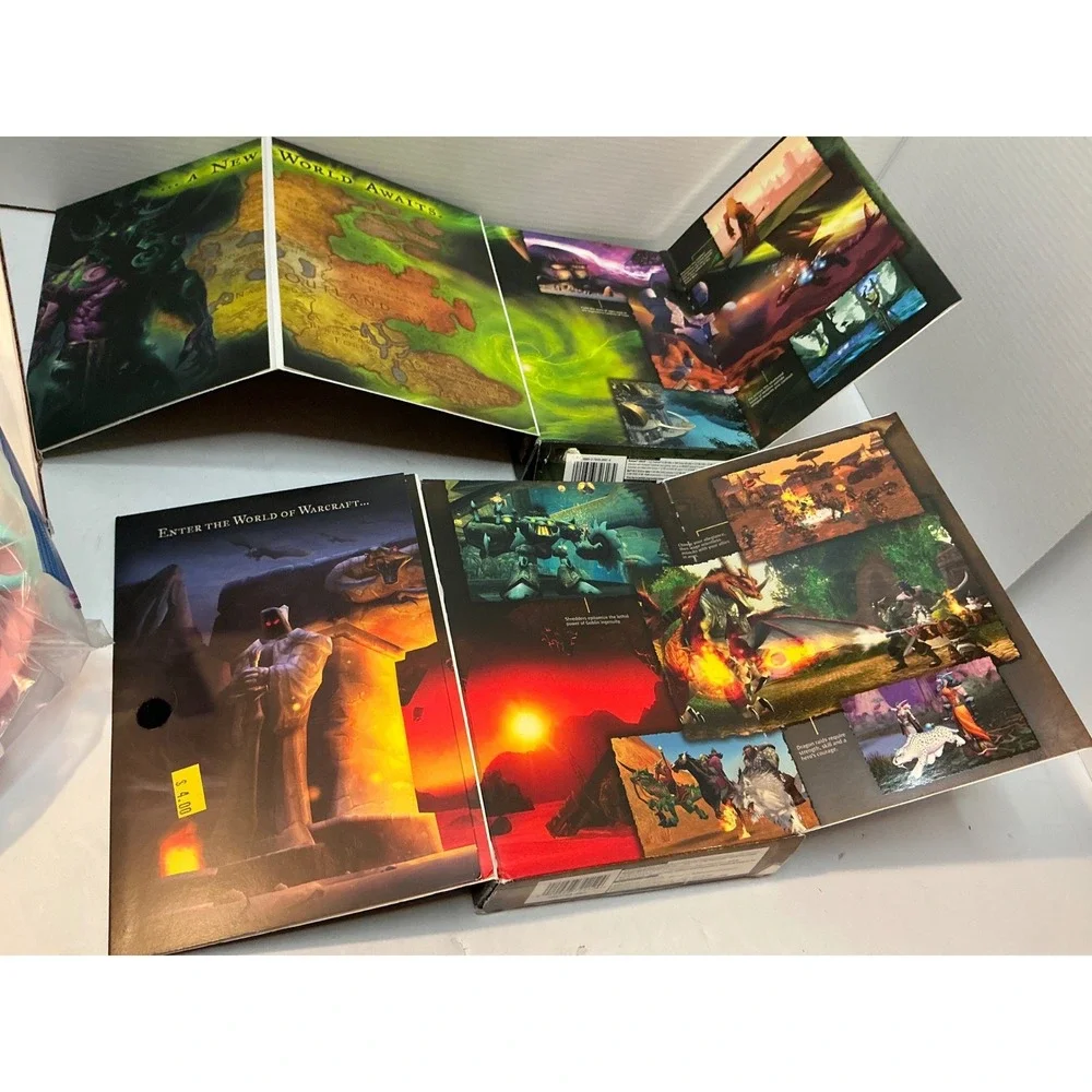 Blizzard World of Warcraft Burning Crusade PC Big Box Game Lot‎ Vintage 2000s
